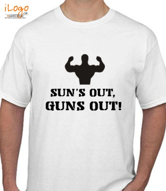 Gym fitness exercise GUNS-OUT T-Shirt