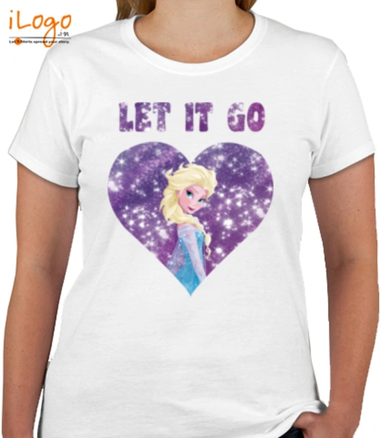 Elsa let-it-go-heart T-Shirt