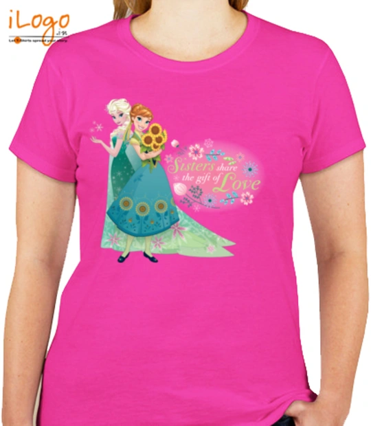 Elsa and anna forever-sister-anna T-Shirt