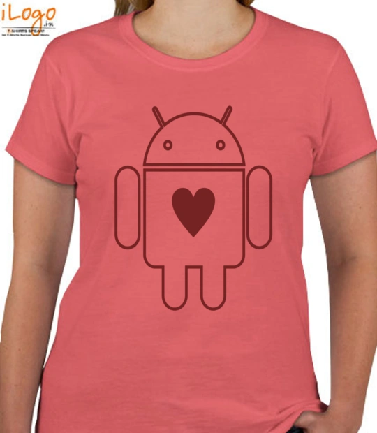 ANDROID Androids-Heart T-Shirt