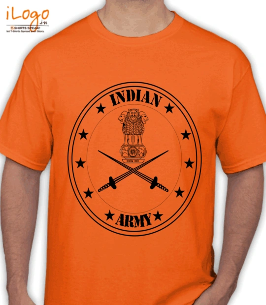 Strong Indian-Army-Logo-T-shirt T-Shirt