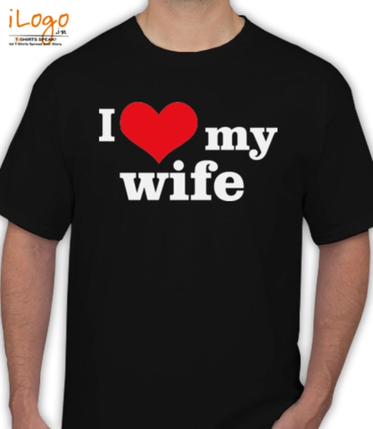 Valentine's Day I-LOVE-MY-WIFE- T-Shirt
