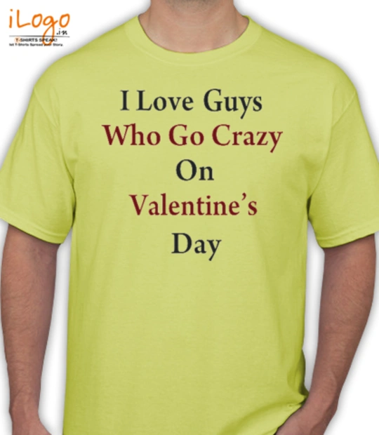 Yellow cartoon character i-love-valentine-day T-Shirt