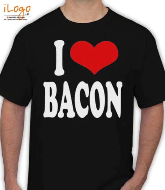 Valentine's Day i-love-bacon- T-Shirt