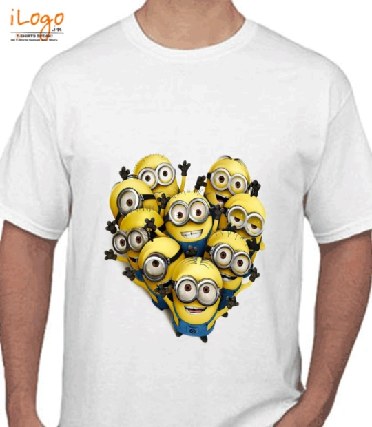 CARTOON minions-heart T-Shirt