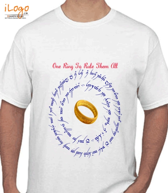 Lord of the Rings ring-text T-Shirt