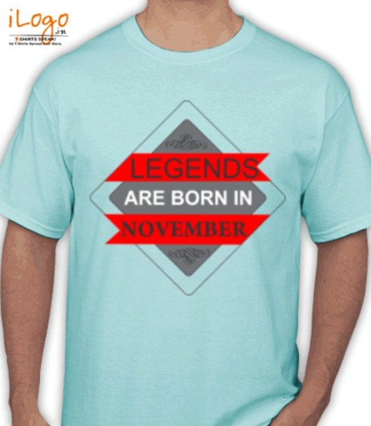 Legend are born in November LEGENDS-BORN-IN-november.% T-Shirt