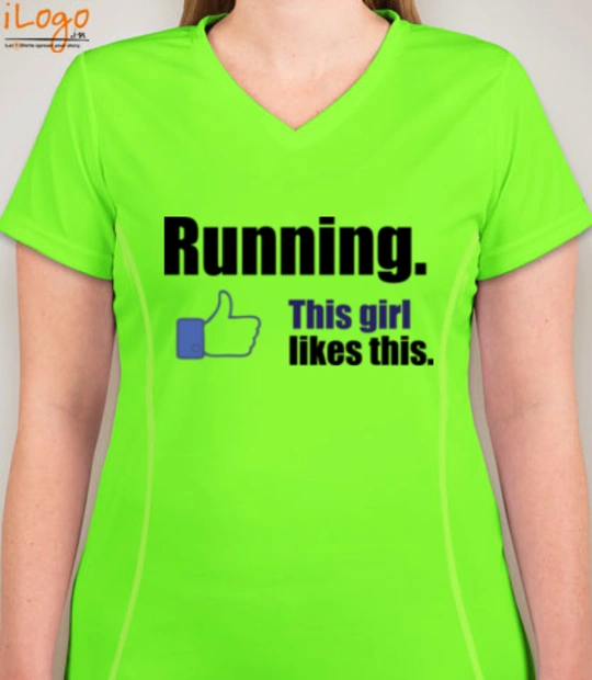 Performance sports this-girl-like-running T-Shirt