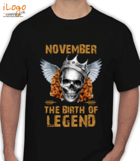 Legend are born in November LEGENDS-BORN-IN-november.-. T-Shirt