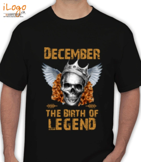 Birthday t shirt Legends-are-born-in-December. T-Shirt