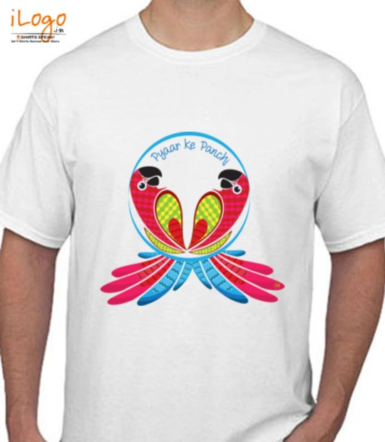 Tee Parrot-Pattern T-Shirt