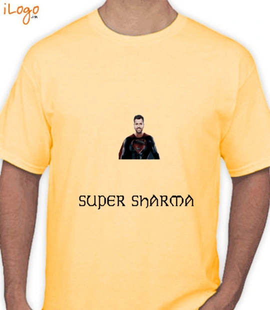 Rohit Sharma Super-sharma-yellow T-Shirt