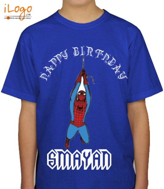 Shirt spiderman-blue T-Shirt