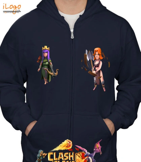 clash-of-clans - Zip. Hoody