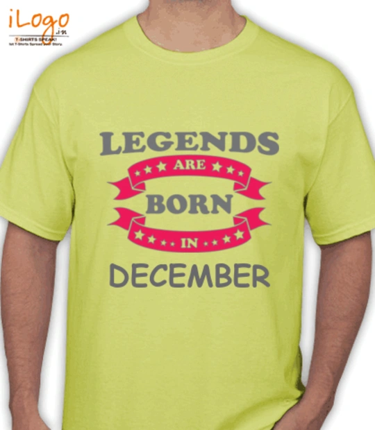 Legends are Born in December LEGENDS-BORN-IN-December T-Shirt