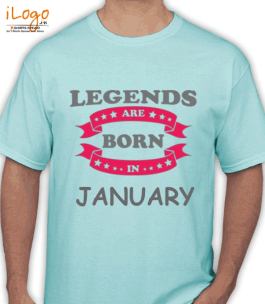 LEGENDS BORN IN LEGENDS-BORN-IN-January T-Shirt