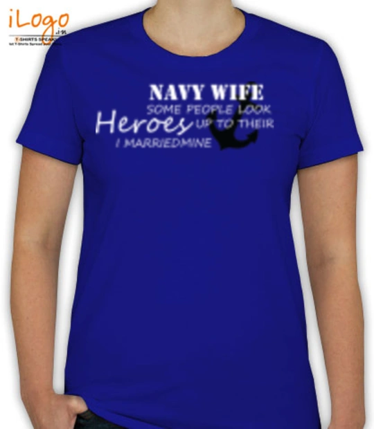 Navy Navy-wife-hero T-Shirt