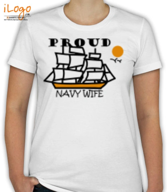 Navy proud-navy-wife. T-Shirt