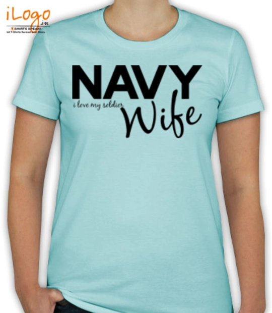 LOVE UR SOLDIER GUN ARMS navy-wife-love-ur-soldier T-Shirt