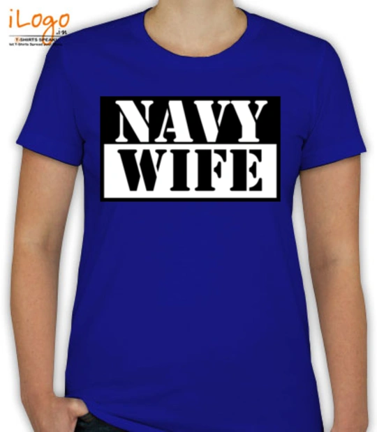 Wife navy-wife-in-bold T-Shirt