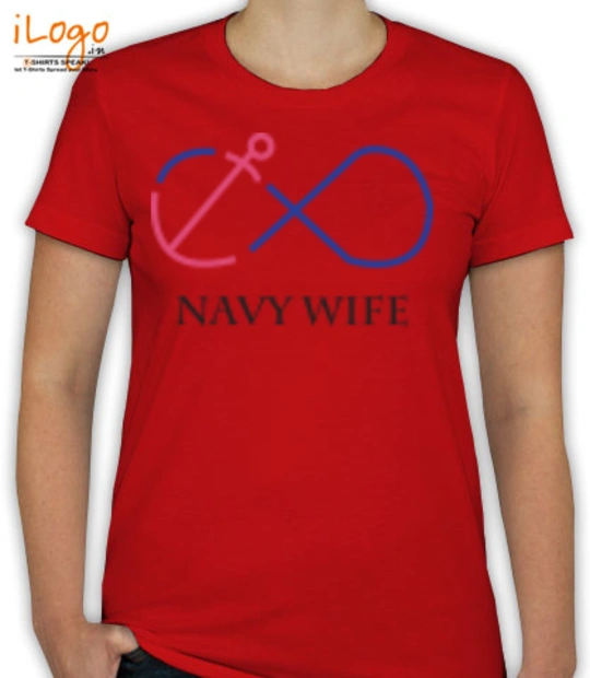 Navy navy-wife-in-circle T-Shirt