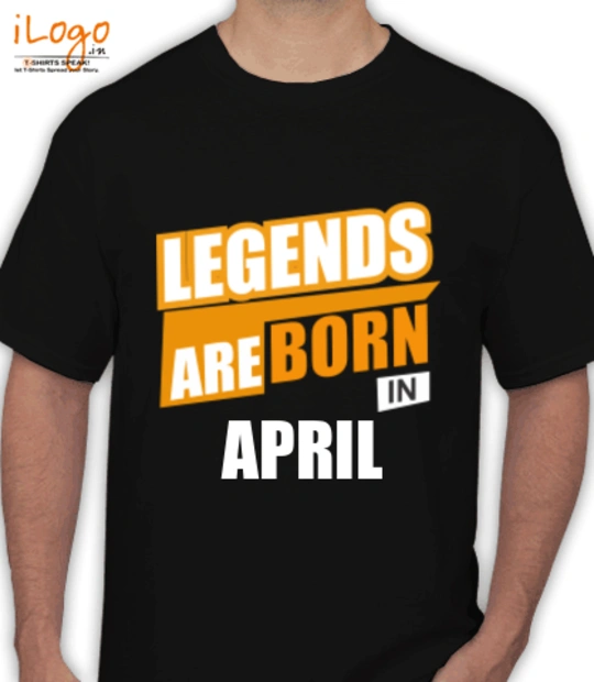 Legends are Born in April LEGENDS-BORN-IN-April T-Shirt