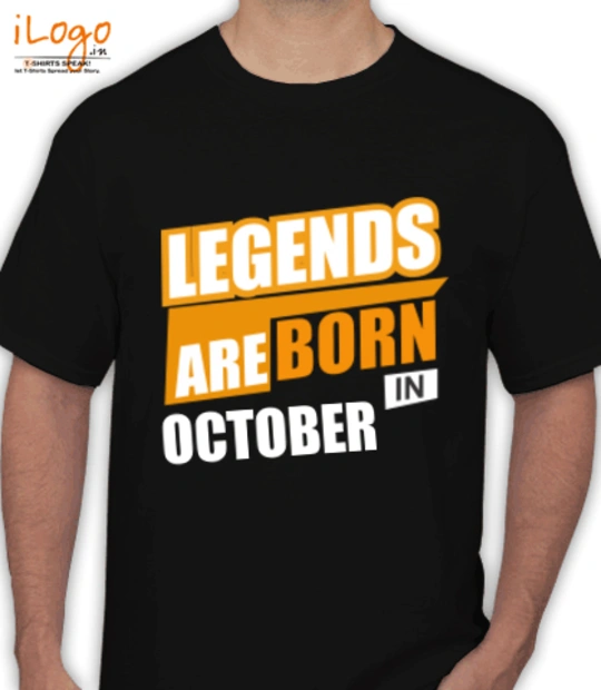 LEGENDS BORN IN LEGENDS-BORN-IN-October.. T-Shirt