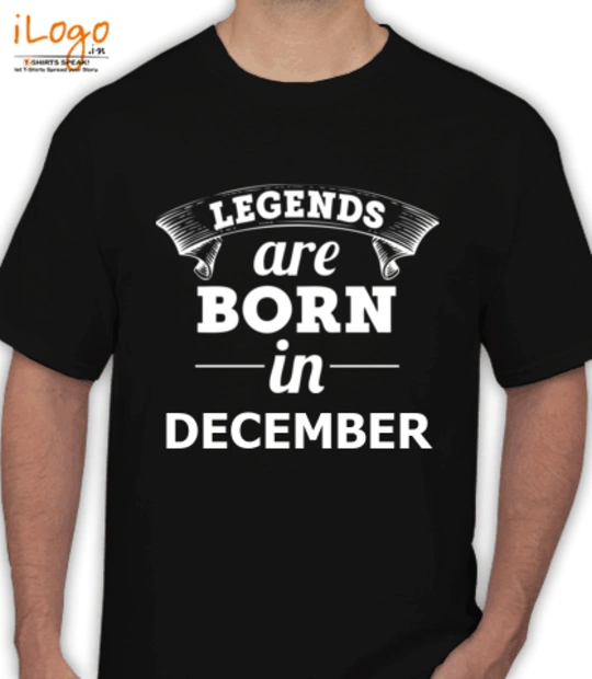 LEGENDS BORN IN LEGENDS-BORN-IN-DECEMBER.-. T-Shirt