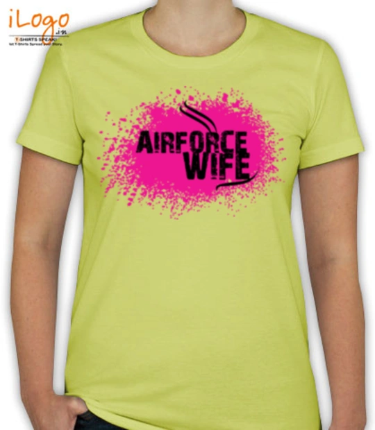 Air Force Wife air-force-wife-with-pink-design. T-Shirt