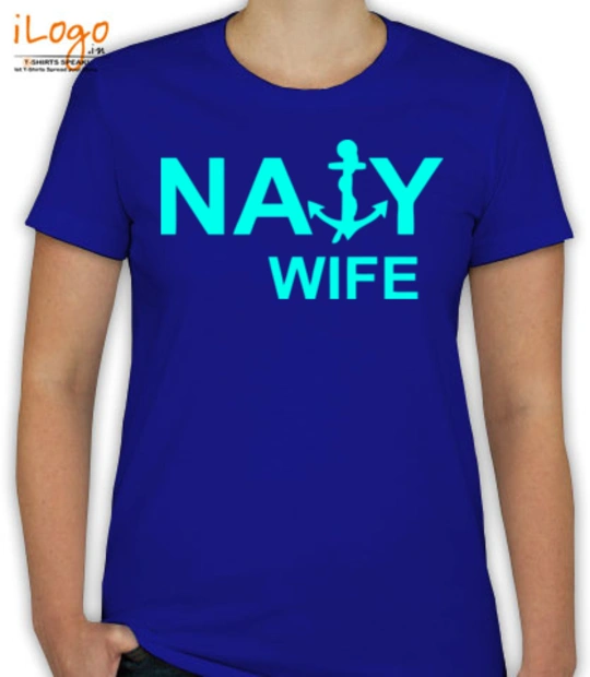 Wife navy-wife-in-blue. T-Shirt