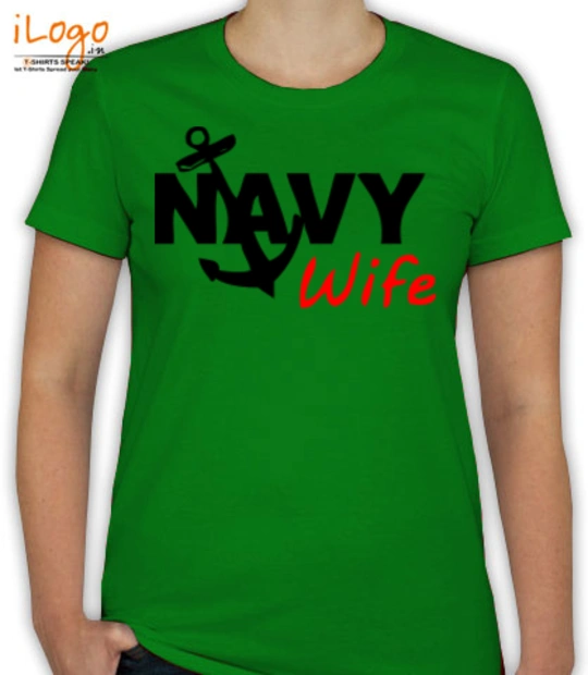 navy-wife-with-anchor. - T-Shirt [F]