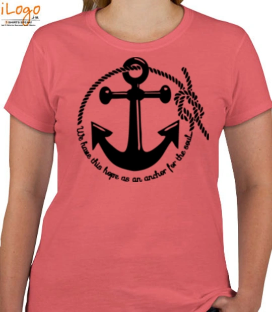 Navy Wife anchor-rope T-Shirt