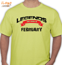 Legends are Born in February Legends-are-born-in-february T-Shirt