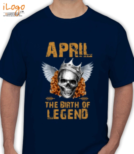 Legends are Born in April LEGENDS-BORN-IN-APRIL-.-. T-Shirt