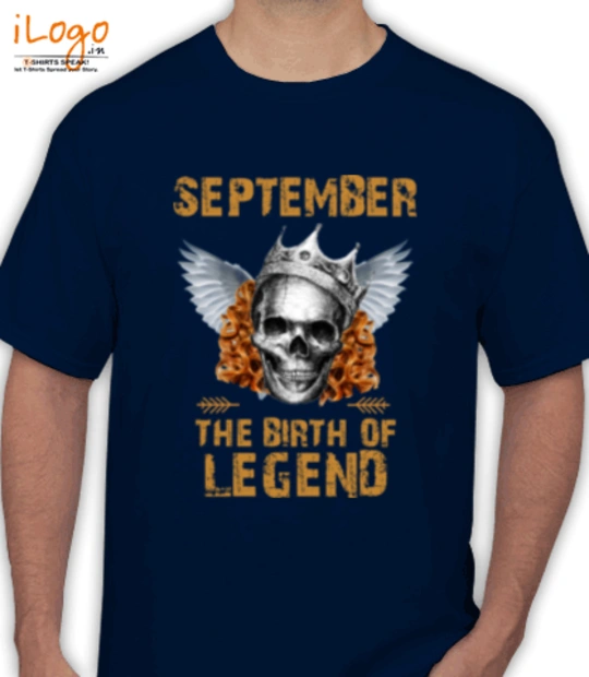 Legends are Born in September LEGENDS-BORN-IN-SEPTEMBER-.-. T-Shirt