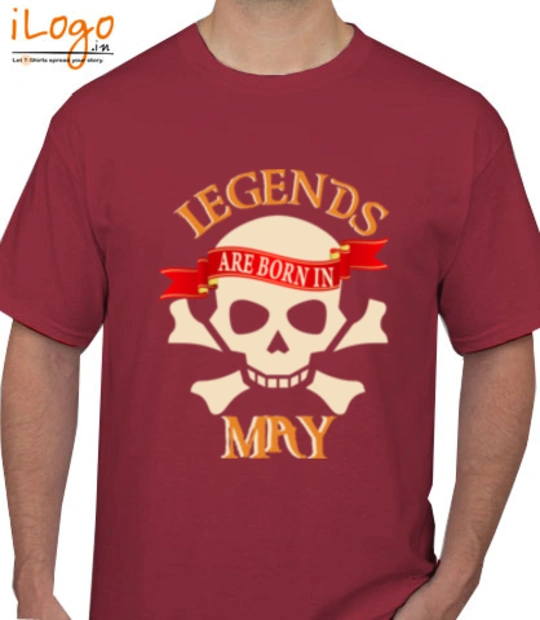 Legends are Born in May LEGENDS-BORN-IN-may.-. T-Shirt