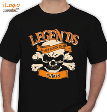 Legends are Born in May LEGENDS-BORN-IN-May% T-Shirt