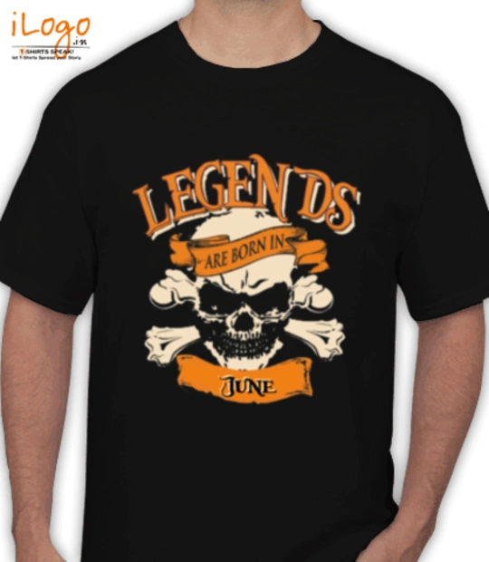 Legends are Born in June LEGENDS-BORN-IN-June% T-Shirt
