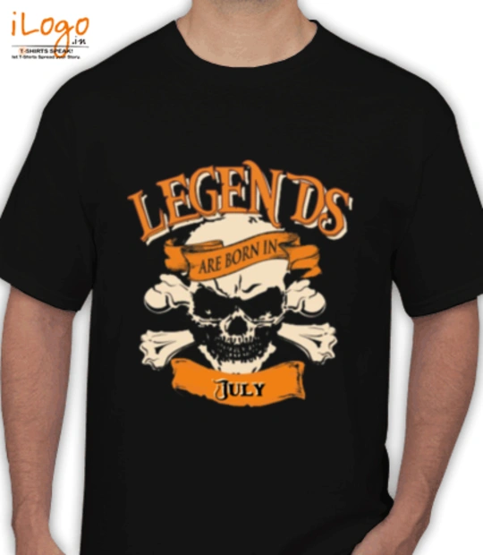 LEGENDS-BORN-IN-July..-. - T-Shirt