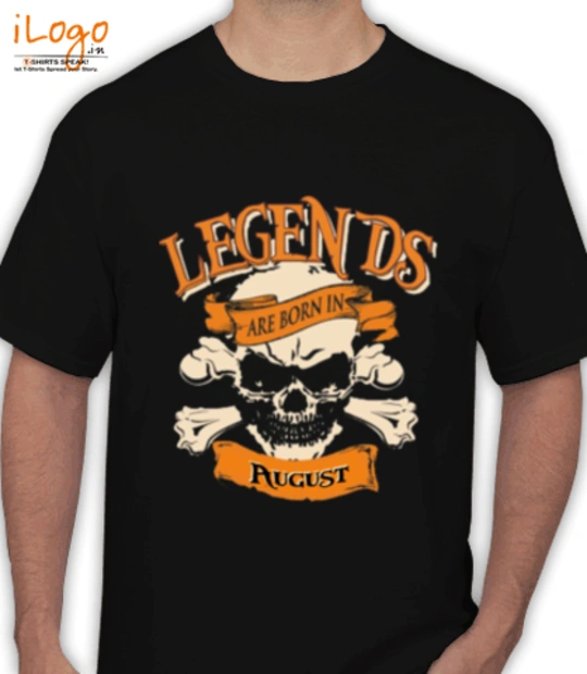 People LEGENDS-BORN-IN-August..-. T-Shirt