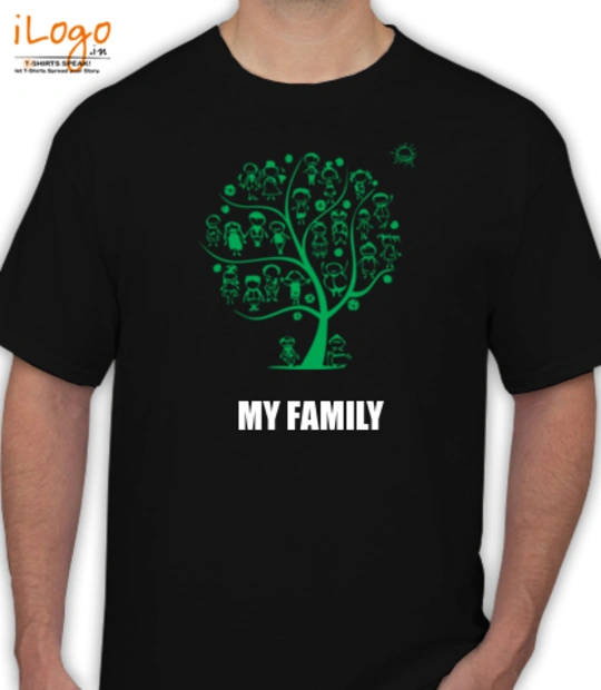 Cmpunk black MY-FAMILY T-Shirt