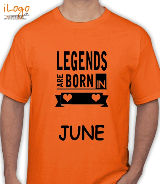 Legends Legends-are-born-in-june% T-Shirt