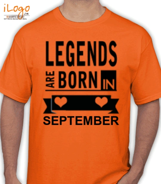 Legends Legends-are-born-in-september% T-Shirt