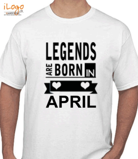 Legends Legends-are-born-in-april%B T-Shirt