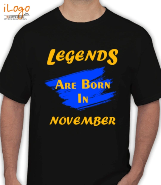 Legends-are-born-in-November%B - T-Shirt