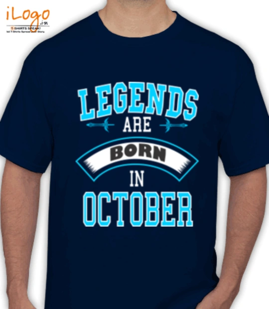 LEGENDS-BORN-IN-OCTOBER.-.-. - T-Shirt