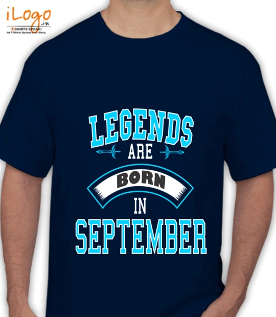 Legends are Born in September LEGENDS-BORN-IN-SEPTEMBER-.-.-. T-Shirt