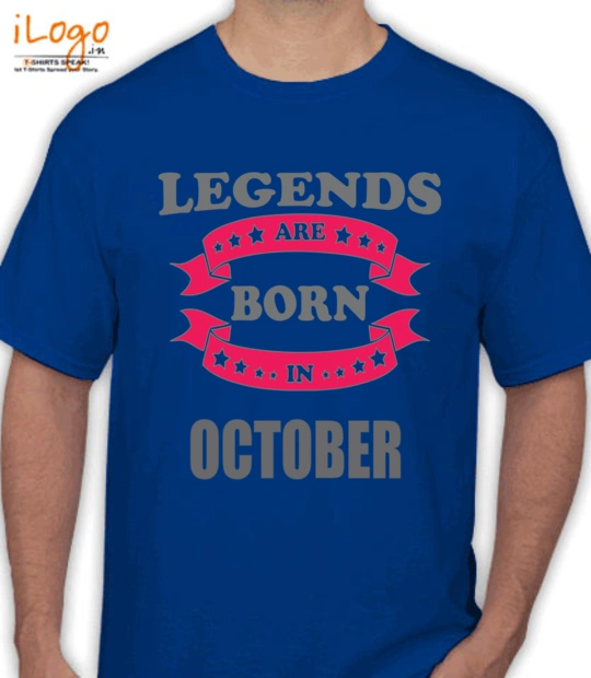 Born Legends-are-born-in-October T-Shirt
