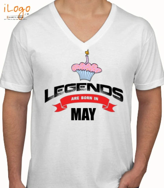 Born LEGENTS-ARE-BORN-IN-MAY. T-Shirt