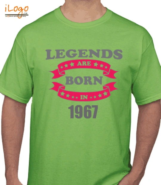 Legends are Born in 1967 Legends-are-born-in-/ T-Shirt